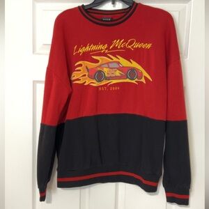 Red and Black Lightning McQueen Sweater